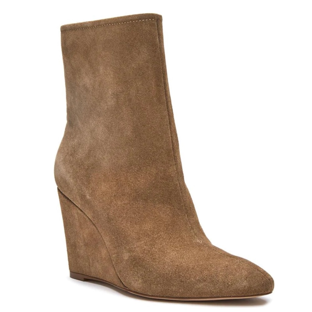 MATISSE KAIA WEDGE BOOTIE IN NATURAL SUEDE